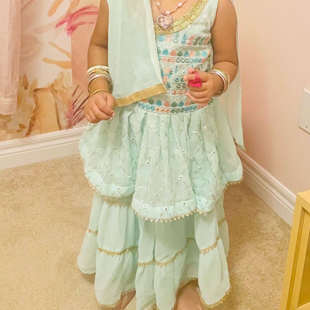 punjabi kids sharara suit